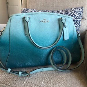 Turqoise Ombre Coach handbag